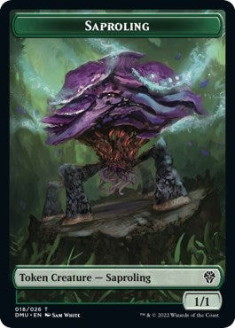 Image for Saproling // Elemental Double-Sided Token (18 // 11) (DMU) - Magic: The Gathering