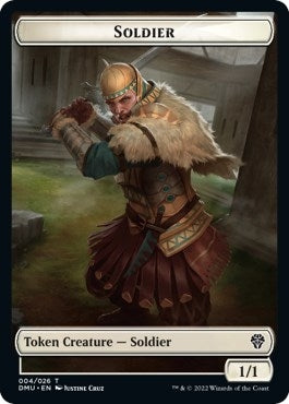 Soldier // Goblin Double-Sided Token (4 // 12) (DMU)