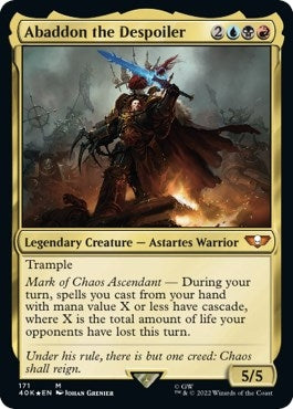 Image for Abaddon the Despoiler (171) (40K) - Magic: The Gathering