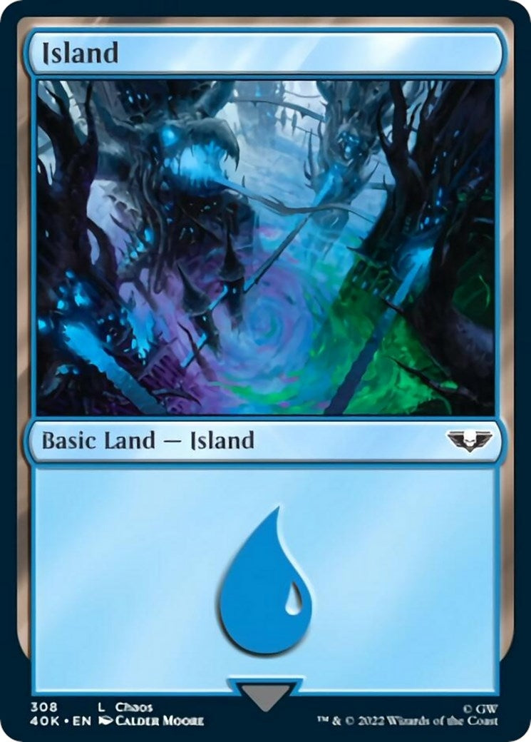 Island (308) (Surge Foil) (308) (40K)