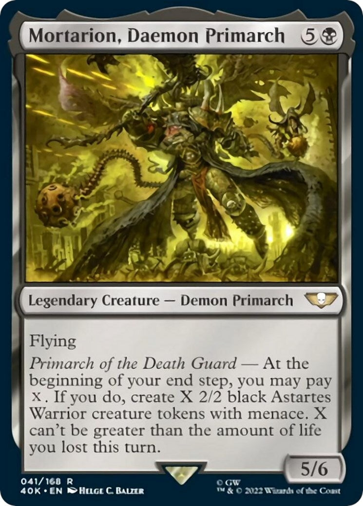 Mortarion, Daemon Primarch (Surge Foil) (41) (40K)