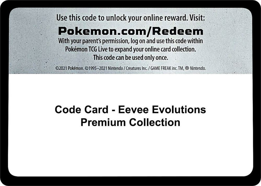 Code Card - Eevee Evolutions Premium Collection (MCAP)