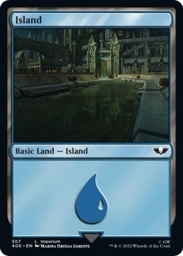 Island (307) (Surge Foil) (307) (40K)