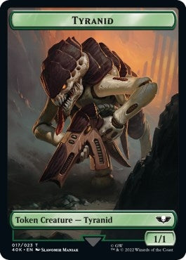 Tyranid (017) // Tyranid (018) Double-Sided Token (Surge Foil) (17 // 18) (40K)