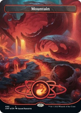Image for Mountain (489) (Borderless) (Galaxy Foil) (489) (UNF) - Magic: The Gathering