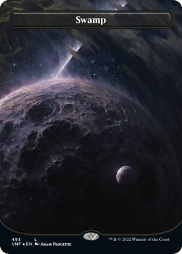 Image for Swamp (493) (Borderless) (Galaxy Foil) (493) (UNF) - Magic: The Gathering