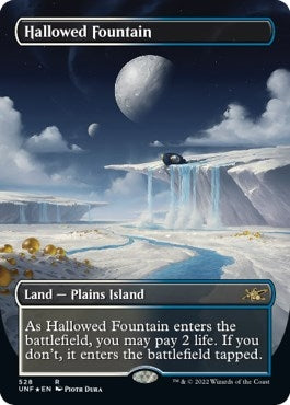 Image for Hallowed Fountain (Borderless) (Galaxy Foil) (528) (UNF) - Magic: The Gathering