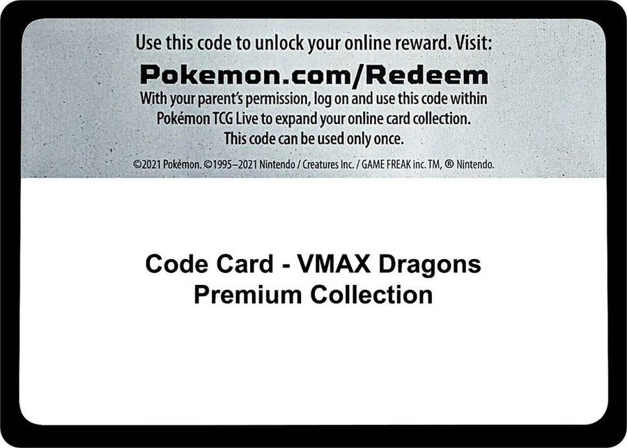 Code Card - VMAX Dragons Premium Collection (MCAP)