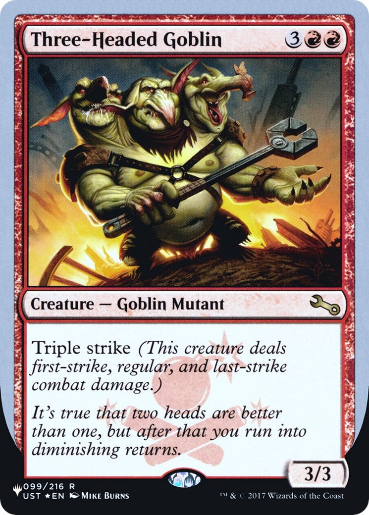 Three-Headed Goblin (099/216) (LIST)