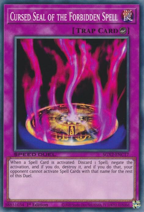 Cursed Seal of the Forbidden Spell (SGX2-ENC17) (SGX2)