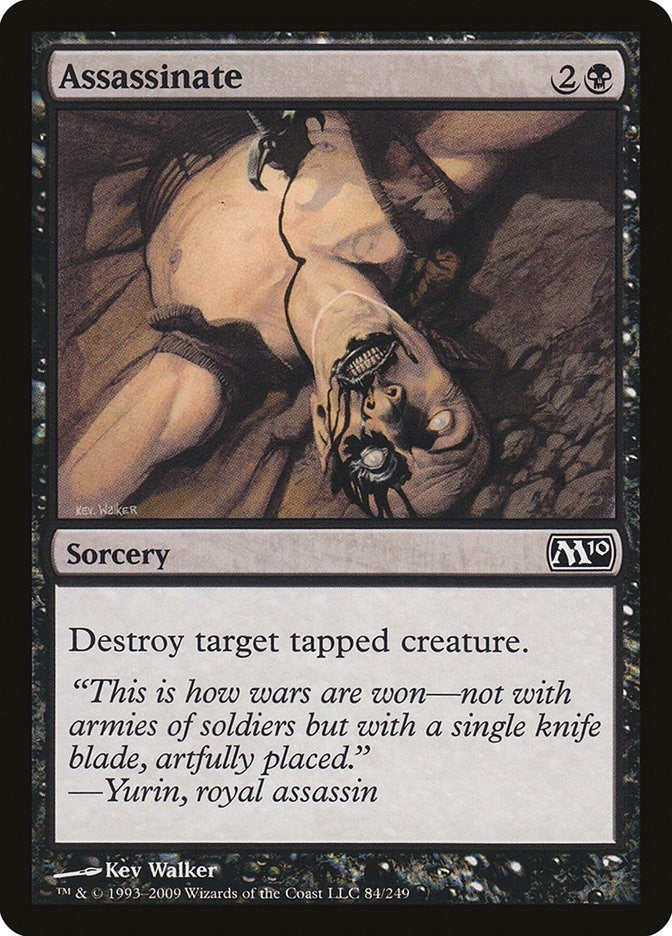 Image for Assassinate (84) (M10) - Magic: The Gathering
