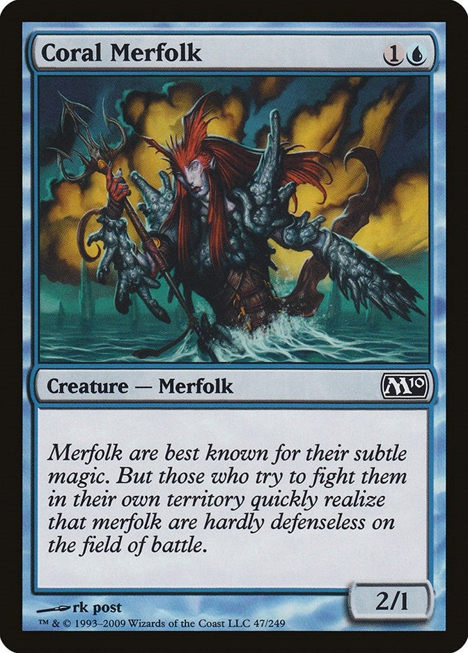 Image for Coral Merfolk (47) (M10) - Magic: The Gathering
