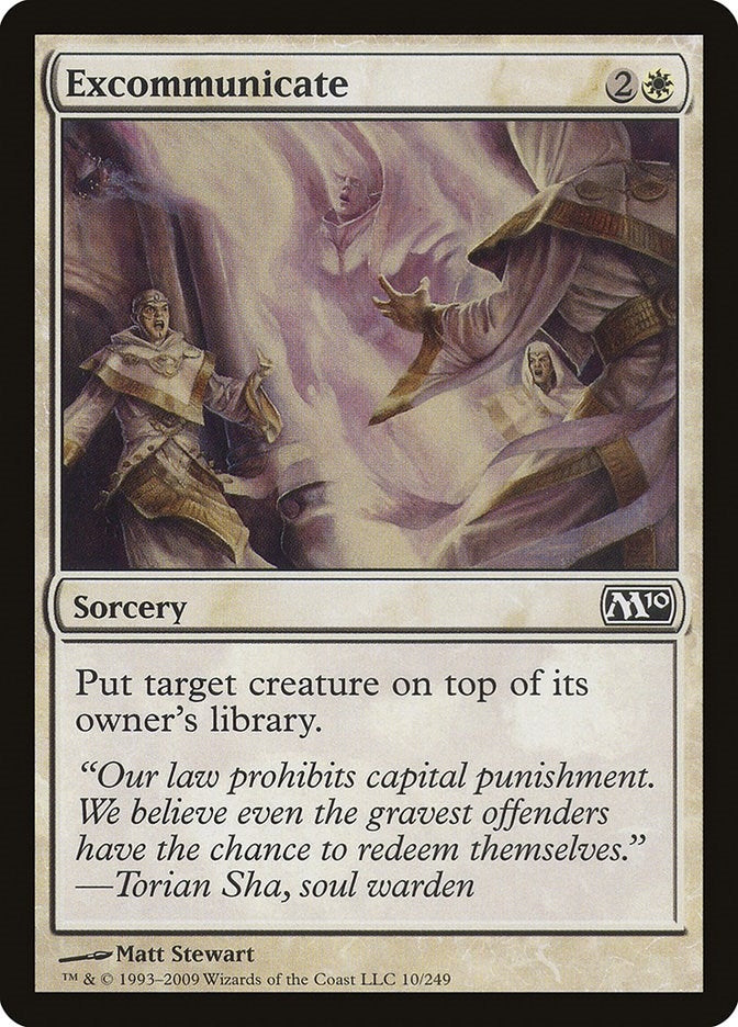 Image for Excommunicate (10) (M10) - Magic: The Gathering