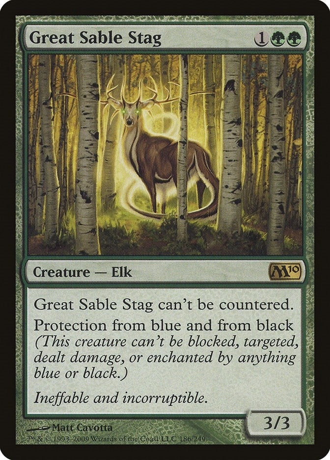 Image for Great Sable Stag (186) (M10) - Magic: The Gathering