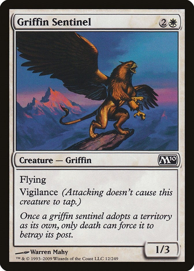 Image for Griffin Sentinel (12) (M10) - Magic: The Gathering