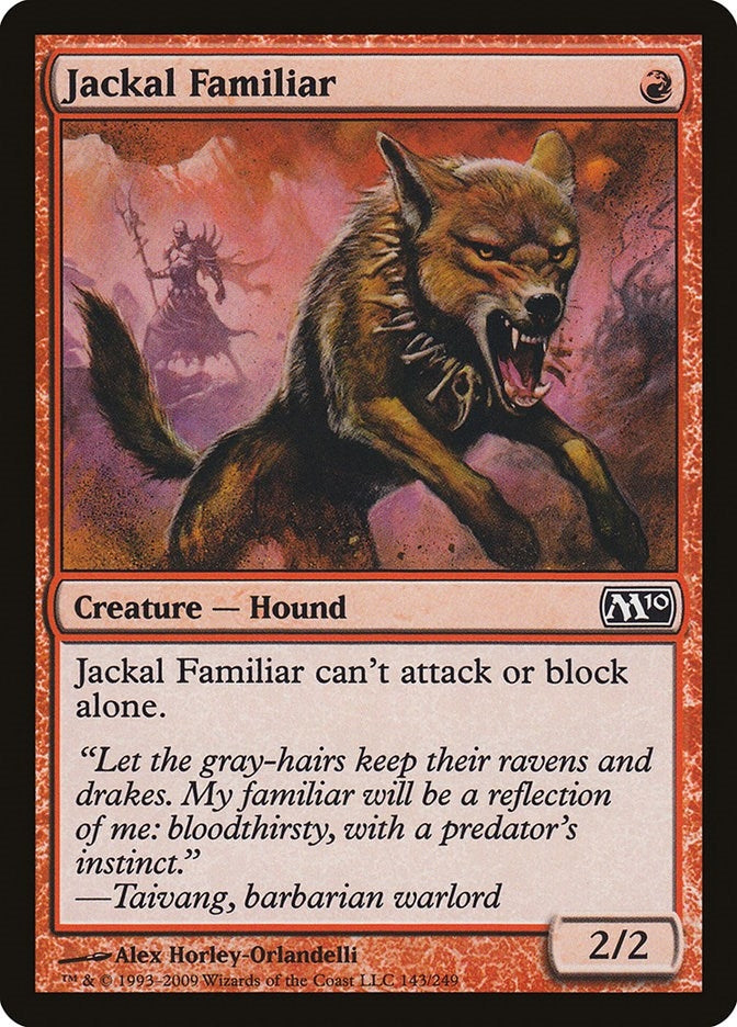 Image for Jackal Familiar (143) (M10) - Magic: The Gathering