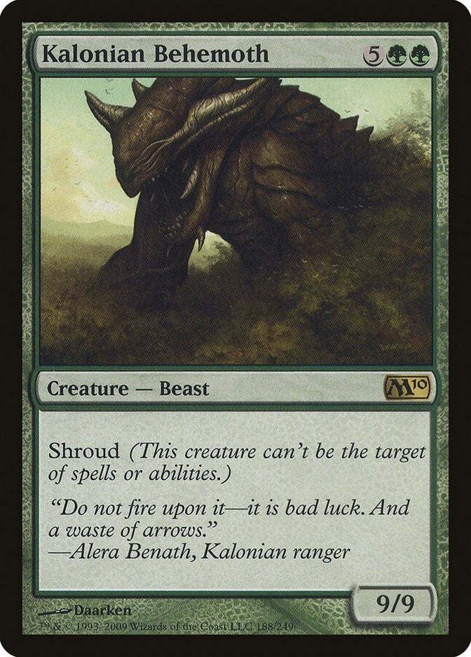 Image for Kalonian Behemoth (188) (M10) - Magic: The Gathering