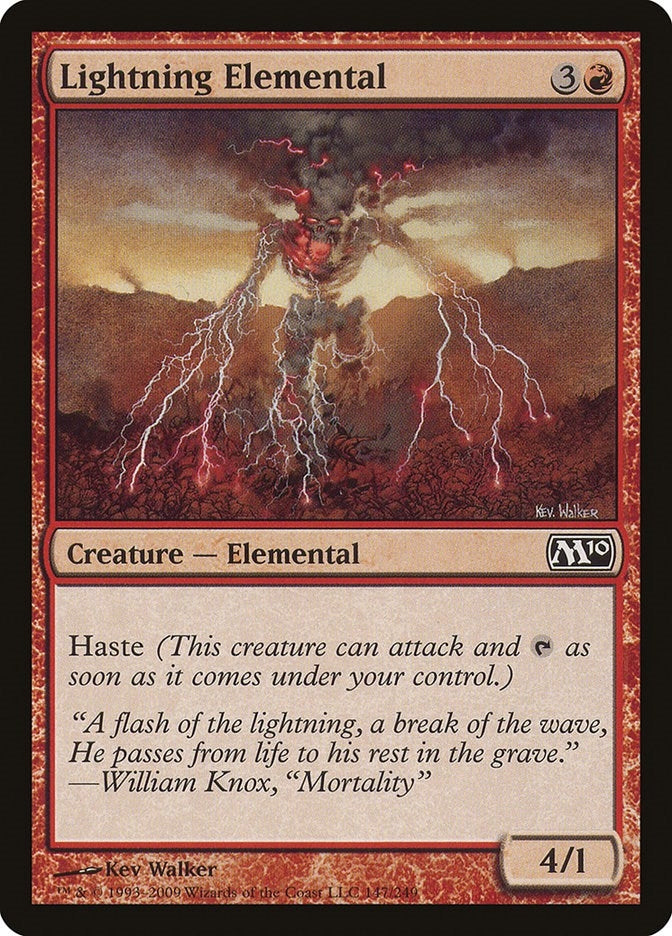 Image for Lightning Elemental (147) (M10) - Magic: The Gathering
