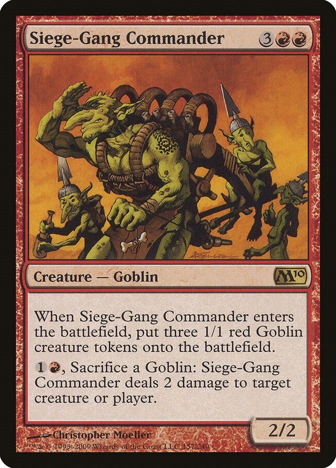 Image for Siege-Gang Commander (157) (M10) - Magic: The Gathering