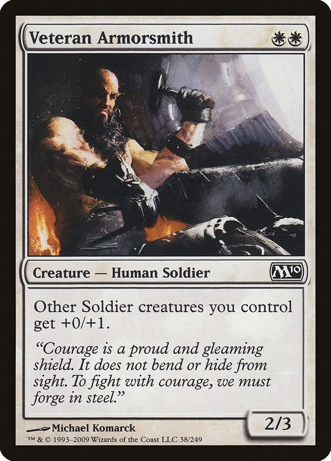 Image for Veteran Armorsmith (38) (M10) - Magic: The Gathering