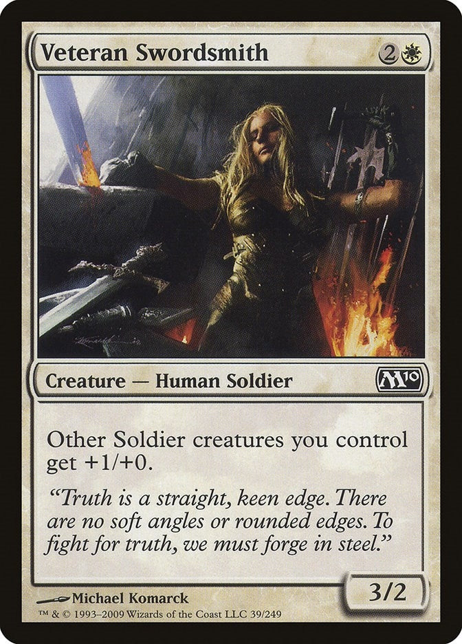 Image for Veteran Swordsmith (39) (M10) - Magic: The Gathering