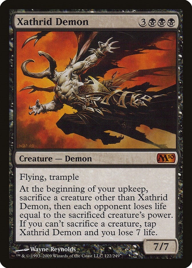 Image for Xathrid Demon (122) (M10) - Magic: The Gathering