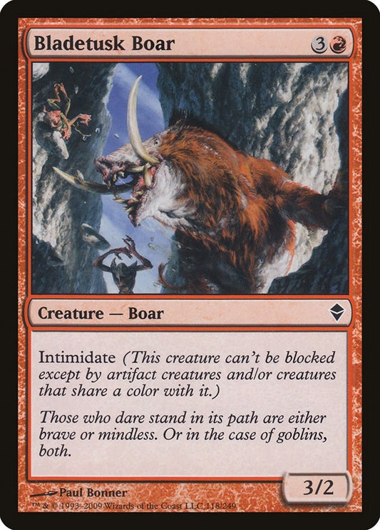 Image for Bladetusk Boar (118) (ZEN) - Magic: The Gathering