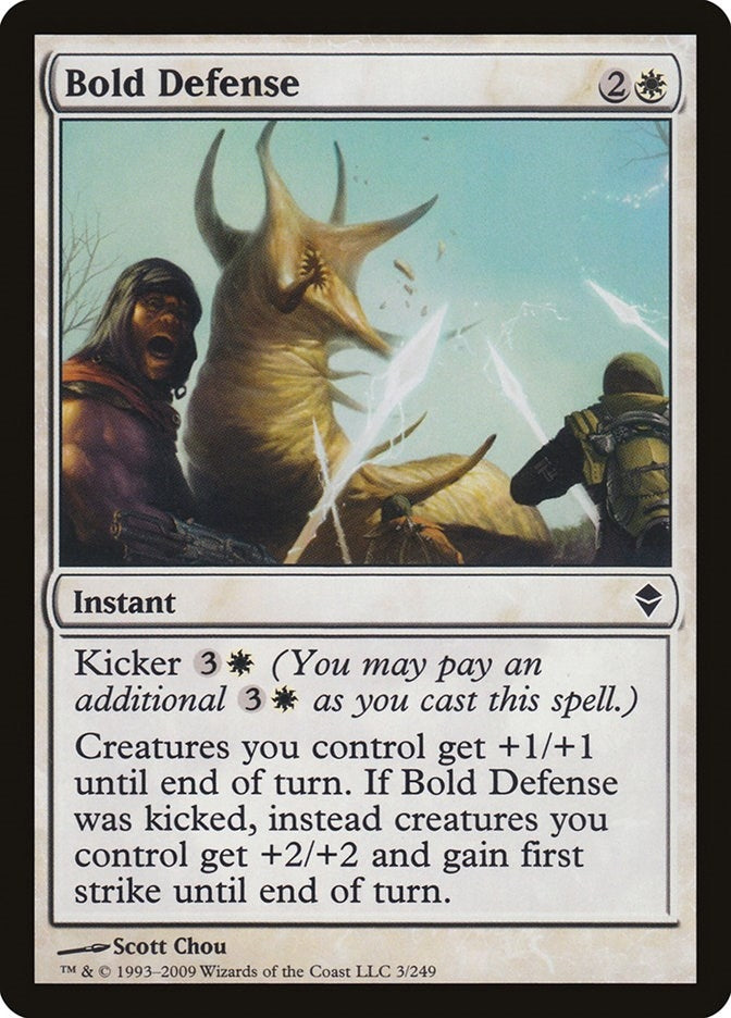 Image for Bold Defense (3) (ZEN) - Magic: The Gathering