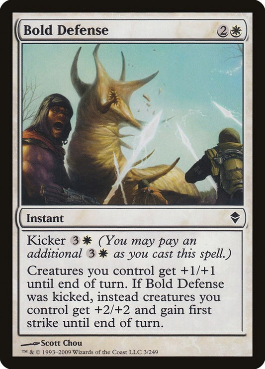 Image for Bold Defense (3) (ZEN) - Magic: The Gathering