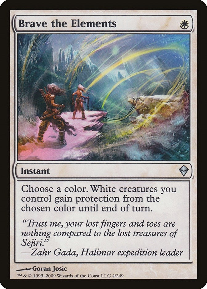 Image for Brave the Elements (4) (ZEN) - Magic: The Gathering