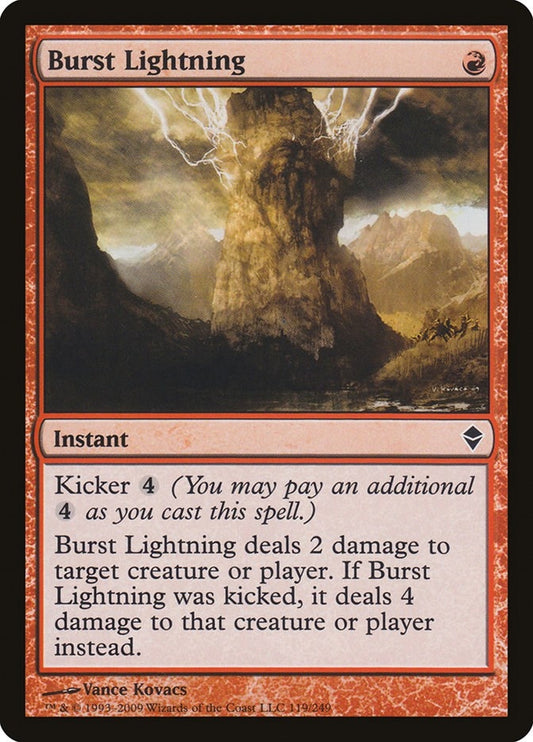 Image for Burst Lightning (119) (ZEN) - Magic: The Gathering