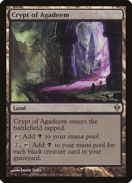 Image for Crypt of Agadeem (212) (ZEN) - Magic: The Gathering