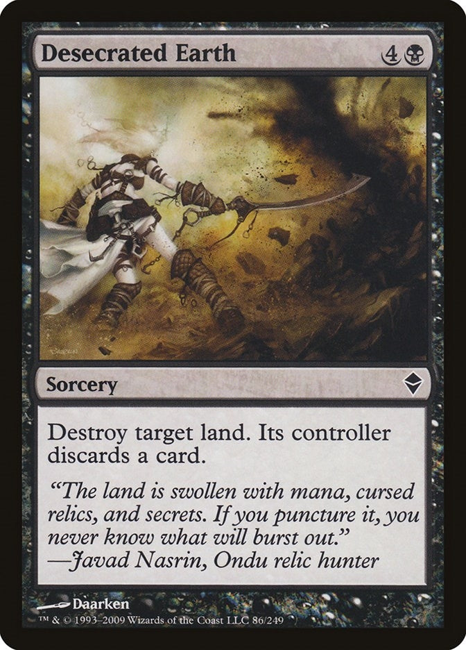 Image for Desecrated Earth (86) (ZEN) - Magic: The Gathering
