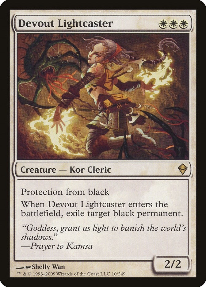 Image for Devout Lightcaster (10) (ZEN) - Magic: The Gathering