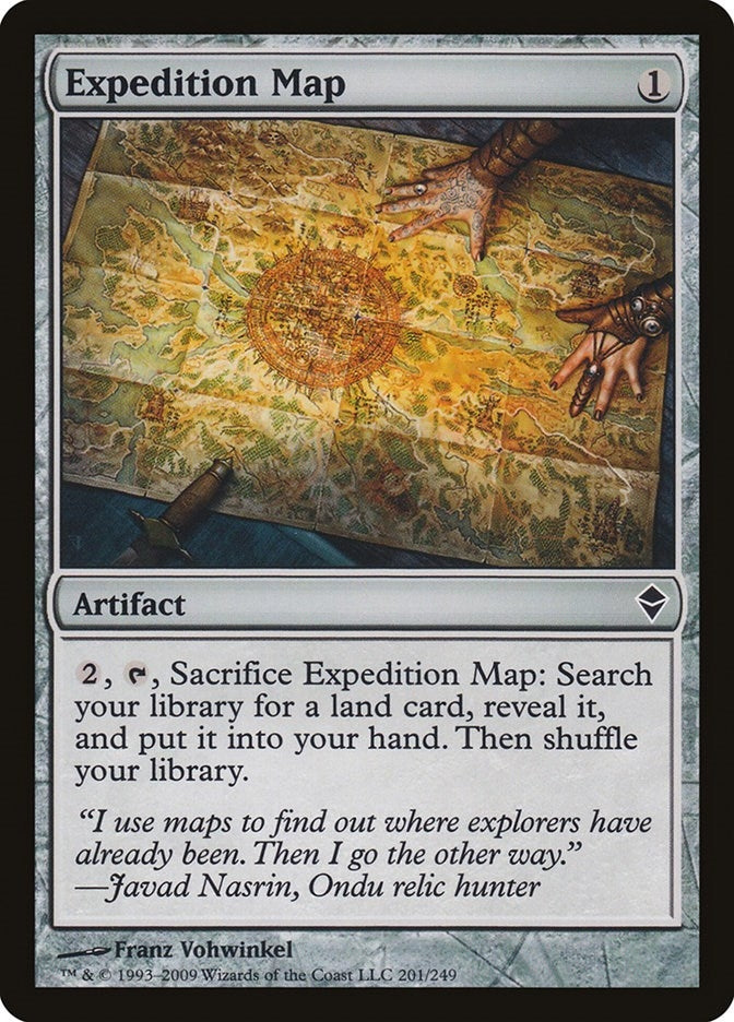 Image for Expedition Map (201) (ZEN) - Magic: The Gathering