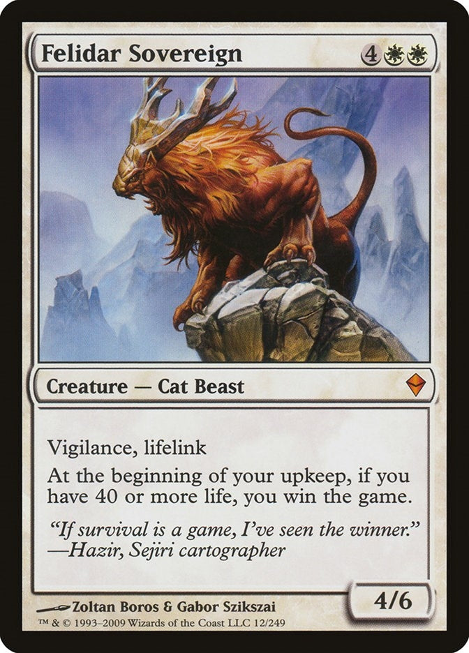Image for Felidar Sovereign (12) (ZEN) - Magic: The Gathering