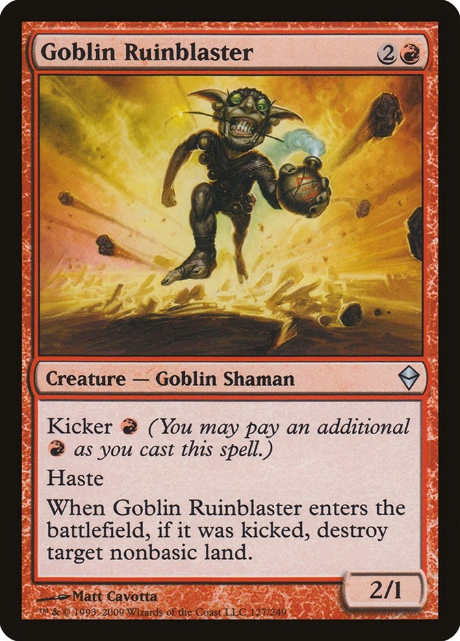 Image for Goblin Ruinblaster (127) (ZEN) - Magic: The Gathering