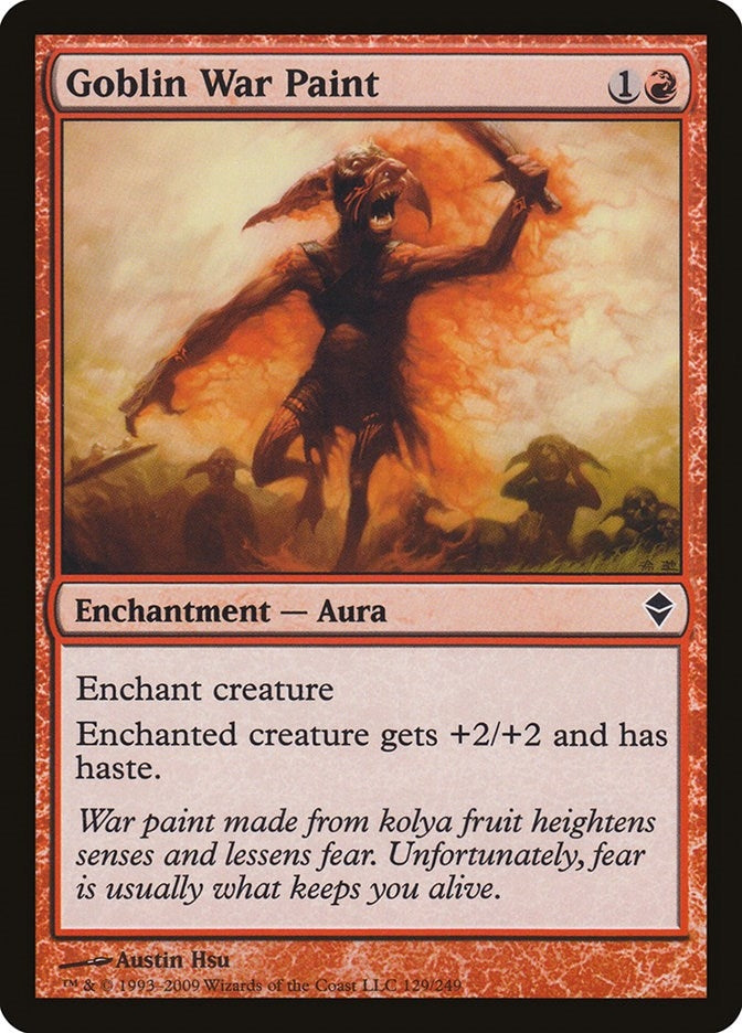 Image for Goblin War Paint (129) (ZEN) - Magic: The Gathering