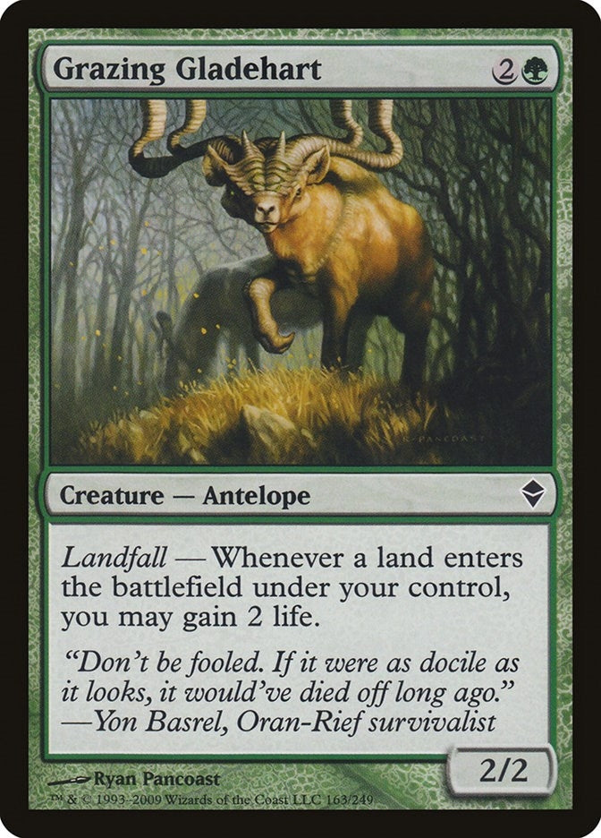 Image for Grazing Gladehart (163) (ZEN) - Magic: The Gathering