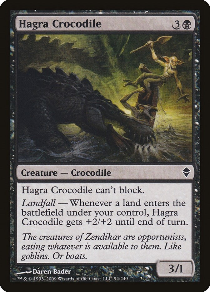 Image for Hagra Crocodile (94) (ZEN) - Magic: The Gathering