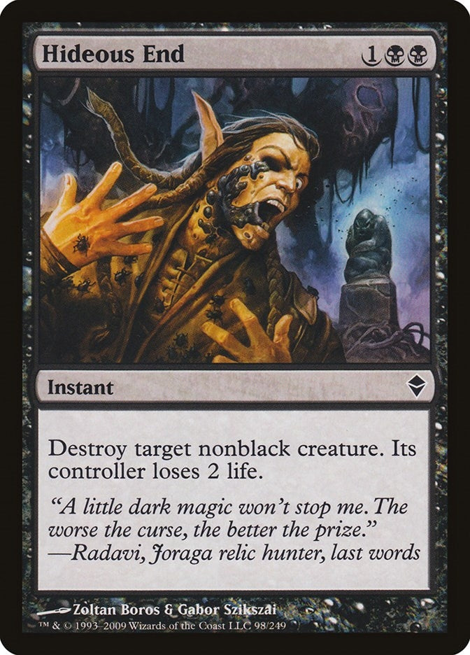 Image for Hideous End (98) (ZEN) - Magic: The Gathering