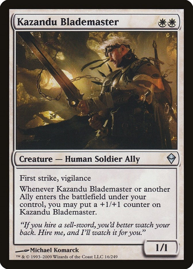Image for Kazandu Blademaster (16) (ZEN) - Magic: The Gathering