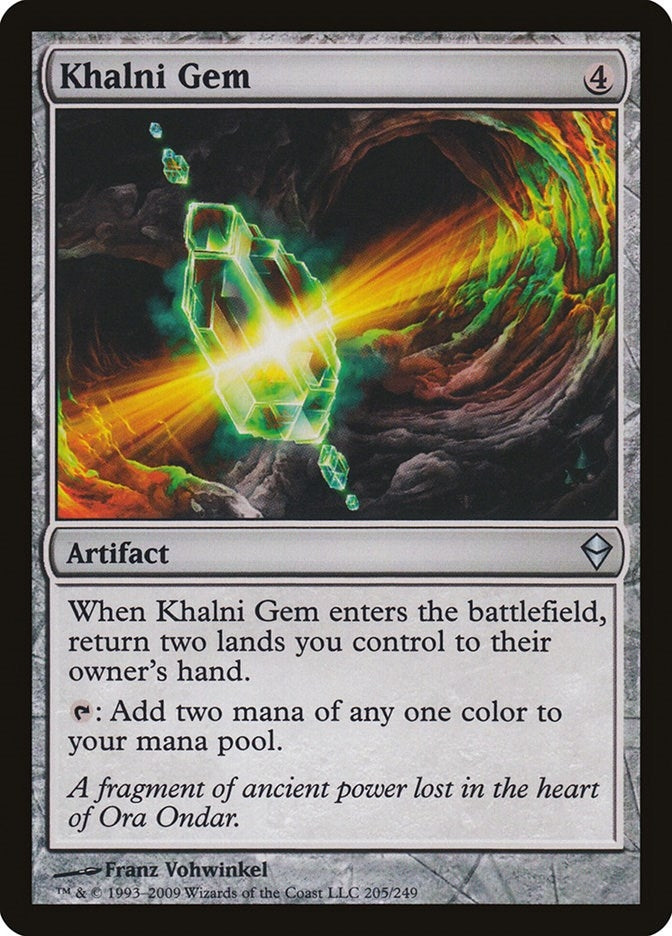 Image for Khalni Gem (205) (ZEN) - Magic: The Gathering