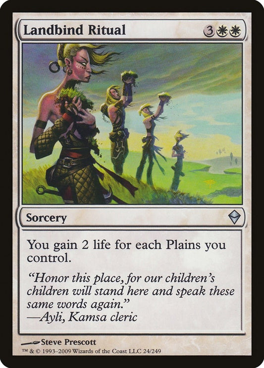 Image for Landbind Ritual (24) (ZEN) - Magic: The Gathering