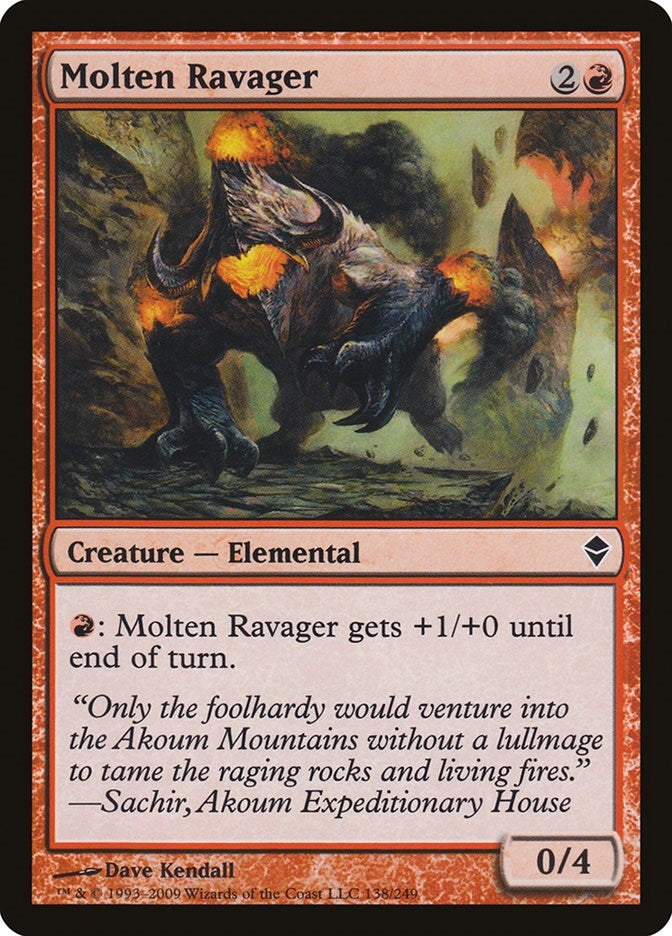Image for Molten Ravager (138) (ZEN) - Magic: The Gathering