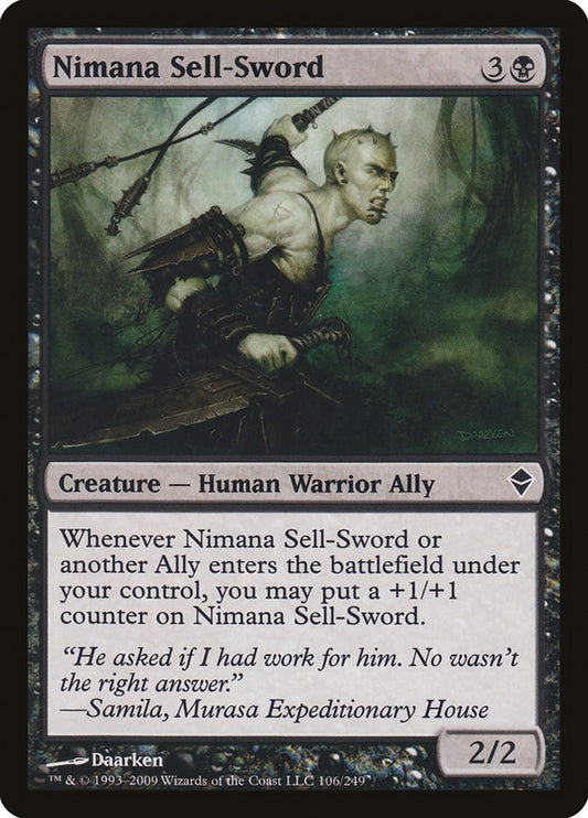 Image for Nimana Sell-Sword (106) (ZEN) - Magic: The Gathering