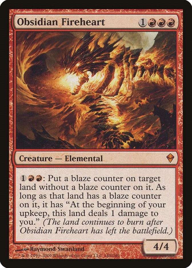 Image for Obsidian Fireheart (140) (ZEN) - Magic: The Gathering