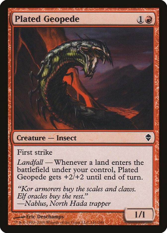 Image for Plated Geopede (141) (ZEN) - Magic: The Gathering