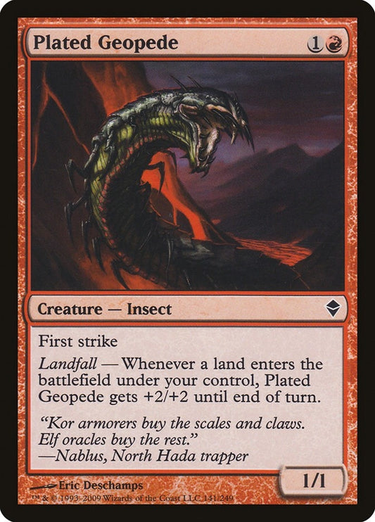Image for Plated Geopede (141) (ZEN) - Magic: The Gathering