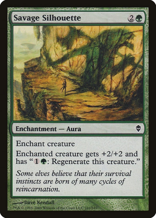 Image for Savage Silhouette (181) (ZEN) - Magic: The Gathering